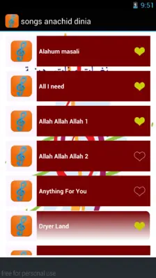 songs anachid dinia android App screenshot 1